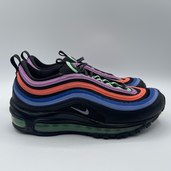 Nike Air Max 97 Black Multi-Color Casual Shoes Sneakers CW6028-001 Women's 8.5 - Picture 1 of 9
